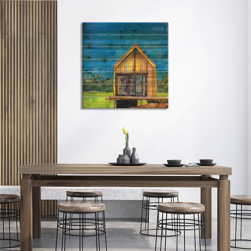 Cabin Scape VI Print On Wood by Paul McCreery - Multi-Color