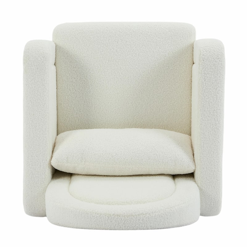 ​Plush Rocking Chair - Soft Teddy Velvet Upholstery