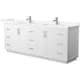 Option White / Giotto Quartz Top / Brushed Nickel