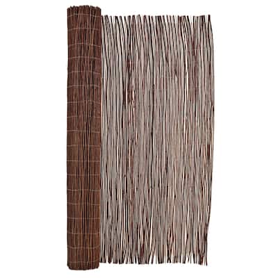 Natural Willow Rolled Panel Fence Decorative Fencing for Backyard