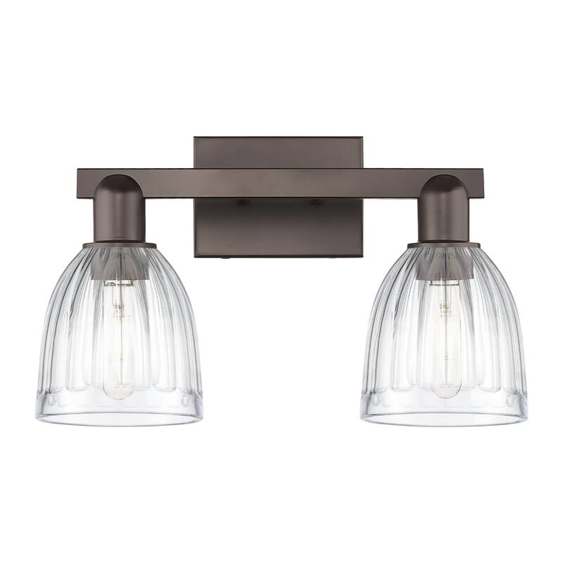 Innovations Lighting Endless Possibilities Arcadia - Brookfield - 2 Light 17" Bath Vanity Light - Clear/Oil Rubbed Bronze