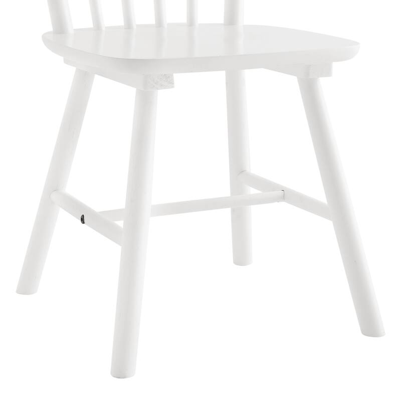 Set of 2 Farmhouse Wooden Kitchen Chairs - N/A