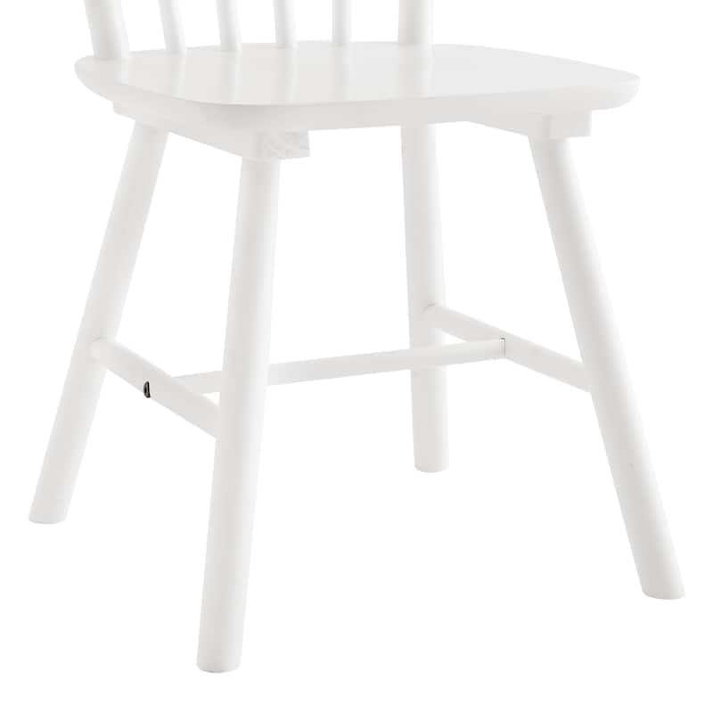 Set of 6 Farmhouse Wooden Kitchen Chairs - N/A