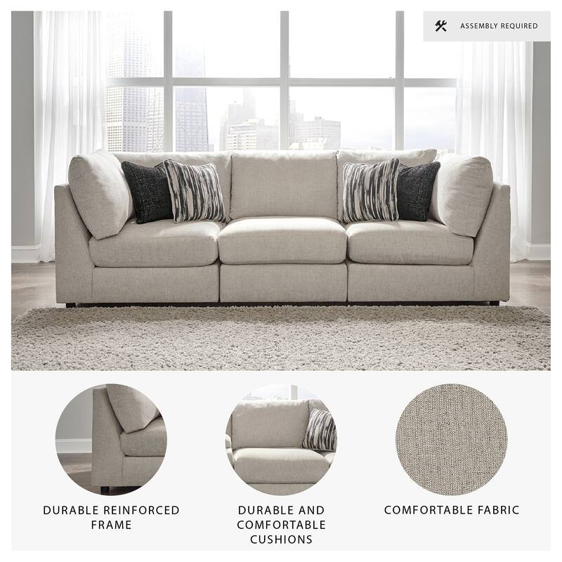 Signature Design by Ashley Kellway 3-Piece Sofa, Bisque