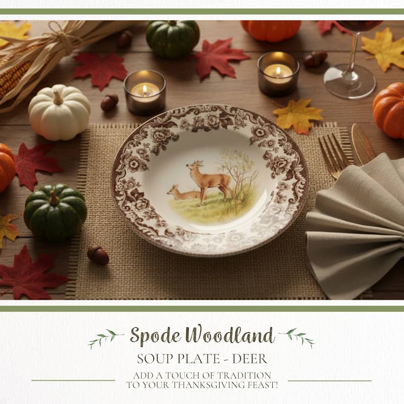 Spode Woodland Soup Plate