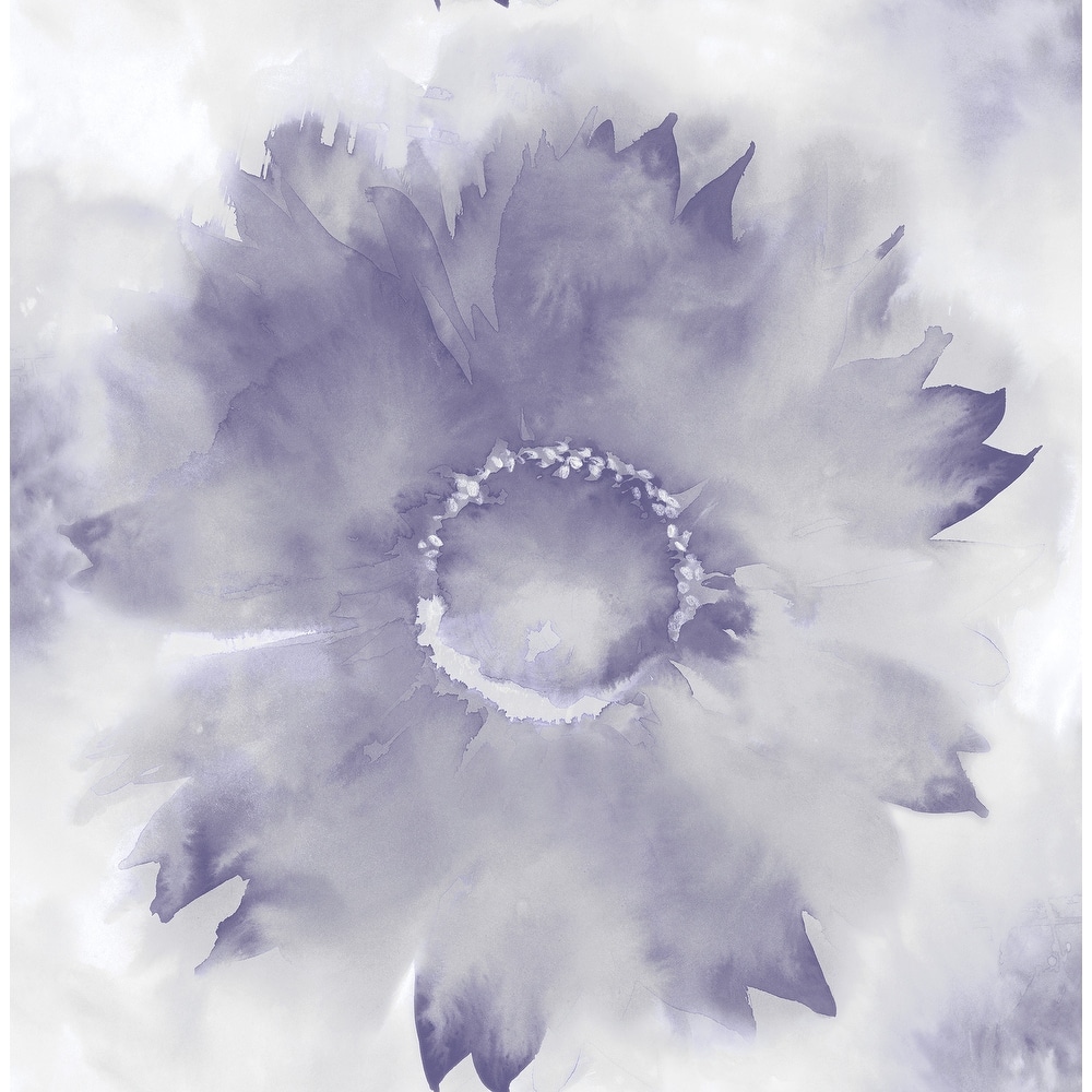 Seabrook Designs Watercolor Sunflower Unpasted Wallpaper