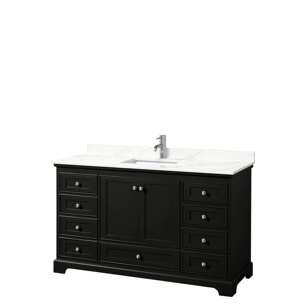 Deborah 60-inch Single Vanity, Quartz Top