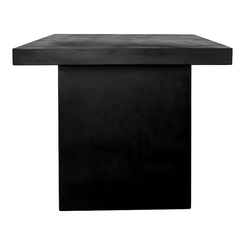 Aurelle Home Modern Concrete Outdoor Rectangular Dining Table