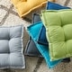 preview thumbnail 6 of 4, Mina Victory Indoor/Outdoor Classic Modern Solid Floor or Chair Cushion, ( 18" X 18" X 3" )