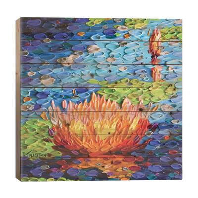 Loves Destiny Print On Wood by Dena Tollefson - Multi-Color