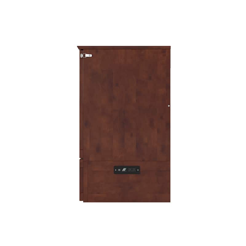 Murphy Bed Chest with Mattress & Charging - Space Saving Folding Bed