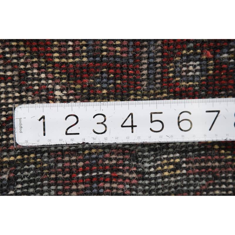 Geometric Kazak Foyer Rug Hand-Knotted Oriental Wool Carpet - 2'0" x 3'0"