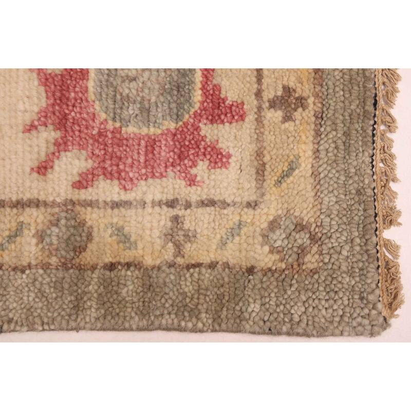 ECARPETGALLERY Hand-knotted Modern Oushak Grey Wool Rug - 8'11 x 12'0