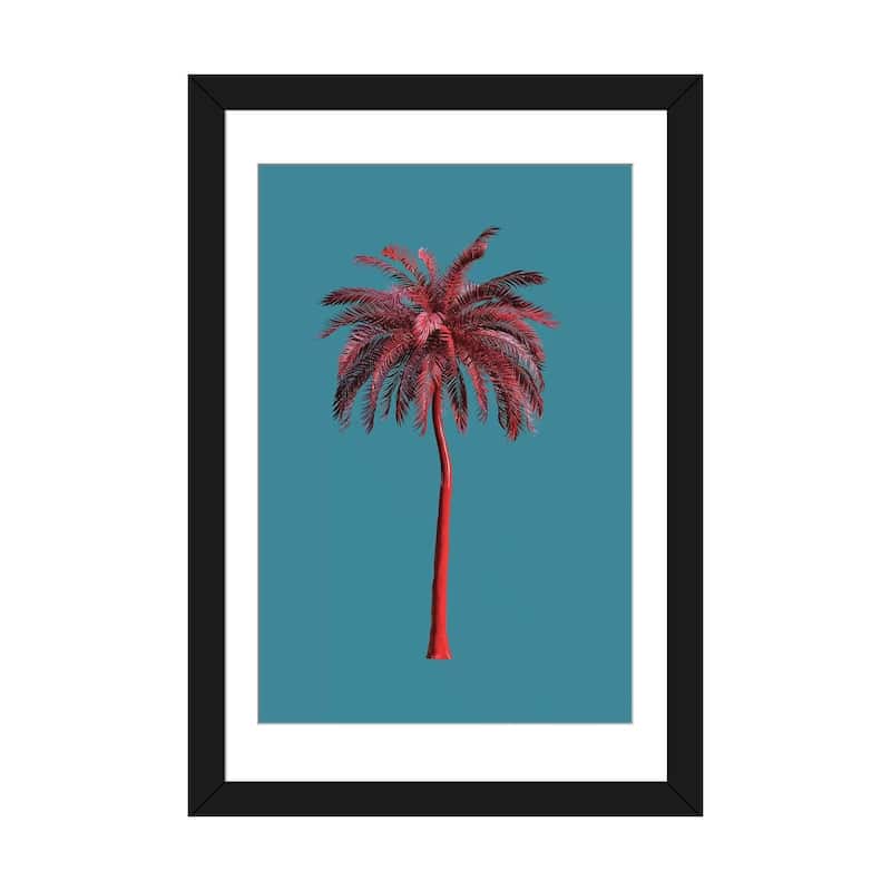 iCanvas "Tall Trees In Green" by Honeymoon Hotel - Black - 32x24x1