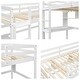 preview thumbnail 12 of 18, Twin Size Loft Bed with Desk and Shelves, Safety Guardrail and Ladder