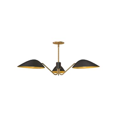 Alora Lighting PD550336 Oscar 3 Light 36" Wide Chandelier