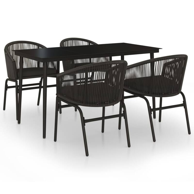 vidaXL Patio Dining Set Outdoor Garden Seat 3/5/7/9 Piece Multi Colors/Sizes