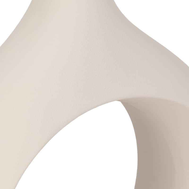 Sagebrook Home 24"H Rough Texture Round Cut Out Ceramic Vase
