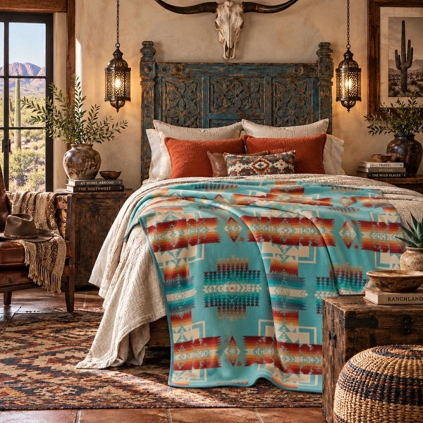 Pendleton Chief Joseph Cotton Virgin Wool Blanket, Softly Napped