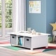preview thumbnail 17 of 31, RiverRidge Kids Desk, Activity and Play Table with 6 Storage Cubbies White with Gray Bins