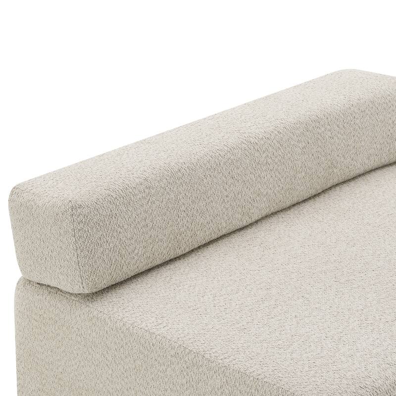 Oversized Modular U Shaped Sectional Sofa,Luxury Boucle Floor Couch,Convertible Compressed Couch,Spacious Foam-Filled Sofa