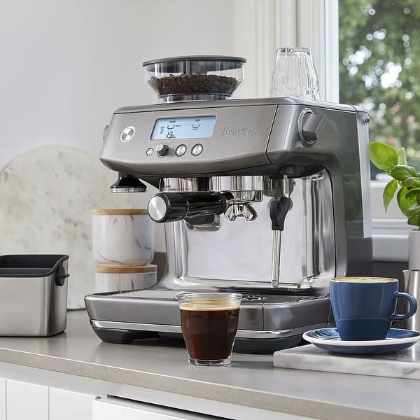 Breville BES878BSS Barista Pro Stainless Steel Espresso Machine w/ LCD  Interface + Built-In Grinder + Knock Box Mini Bundle - Bed Bath & Beyond -  32255004