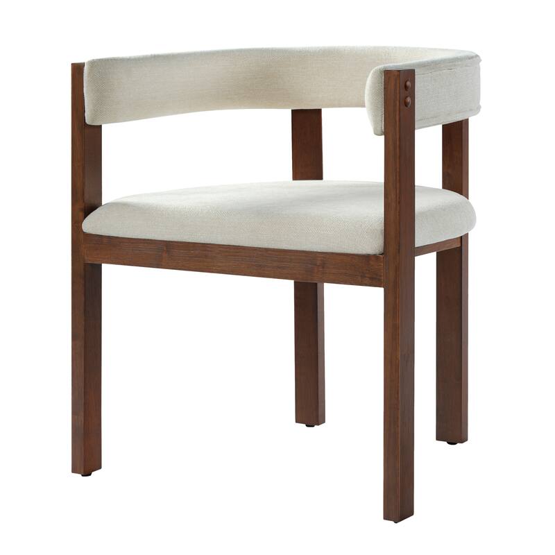 Christopher Knight Home - Dawson Modern Dining Arm Chair Set with Sculpted Comfort and Solid Wood Support