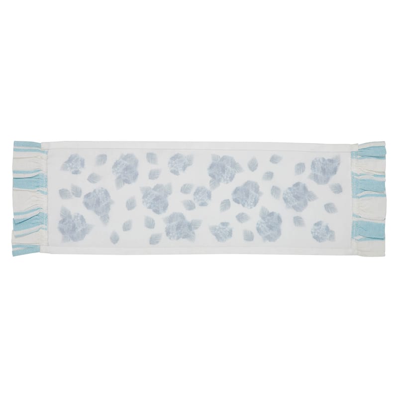 Finders Keepers Hydrangea Ruffled Runner 12x36