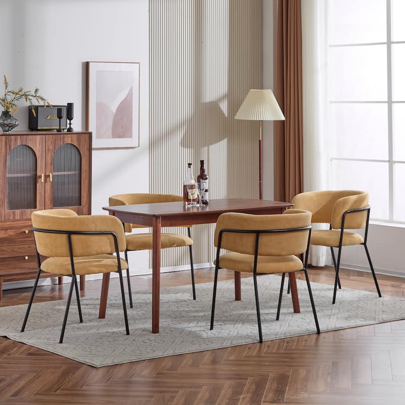 Nest Upholstered Arm Dining Chair by Christopher Knight Home