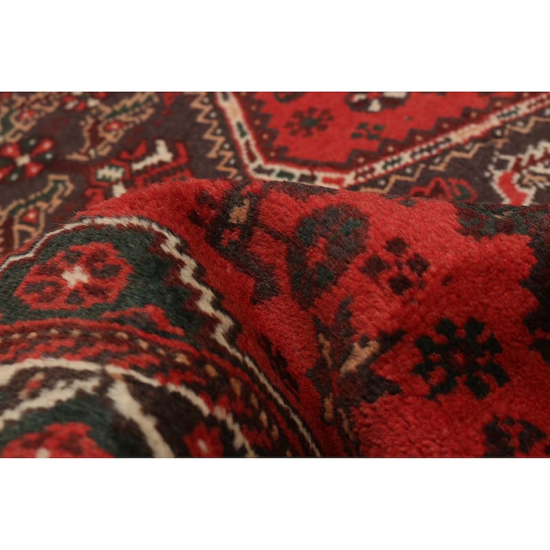 ECARPETGALLERY Hand-knotted Melis Vintage Red Wool Rug - 3'9 x 5'4