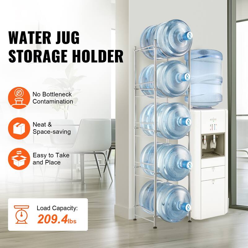 Water Jug Holder Heavy Duty Water Jug Rack for Kitchen, Office, Living Room