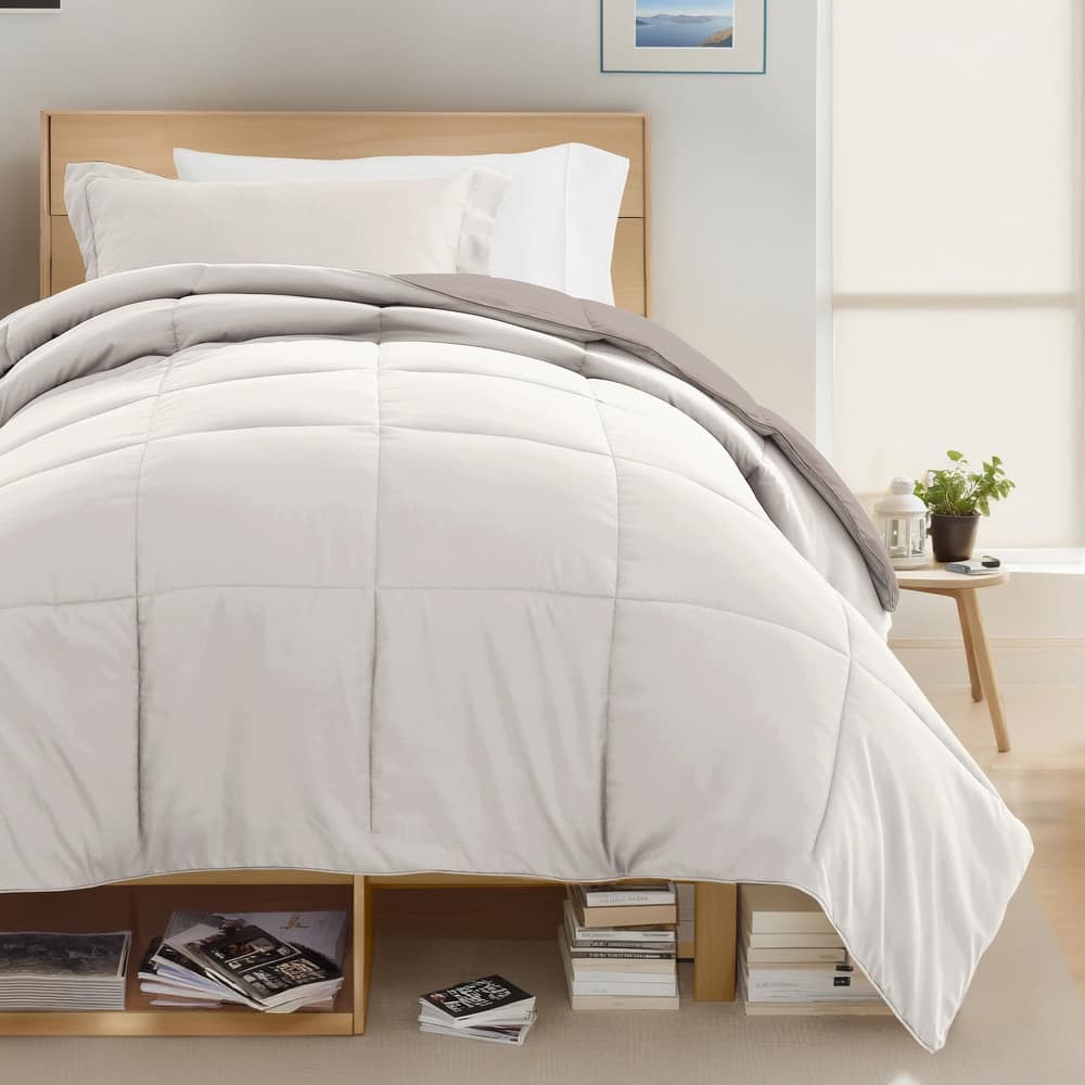 8pc Twin XL Solid Dorm Bedding Bundle