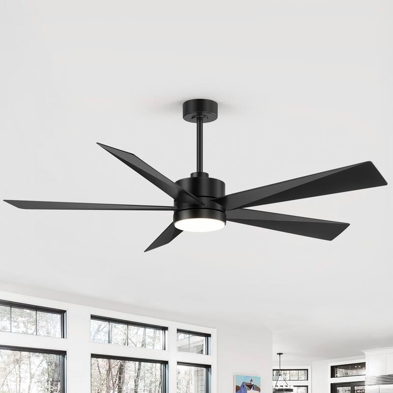 Breezary 65"/52"/42" 5-Blade LED Ceiling Fan with Light Kit and Remote