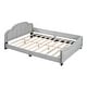 preview thumbnail 21 of 32, Low-Profile Platform Bed Grounded Bed in Velvet Frame