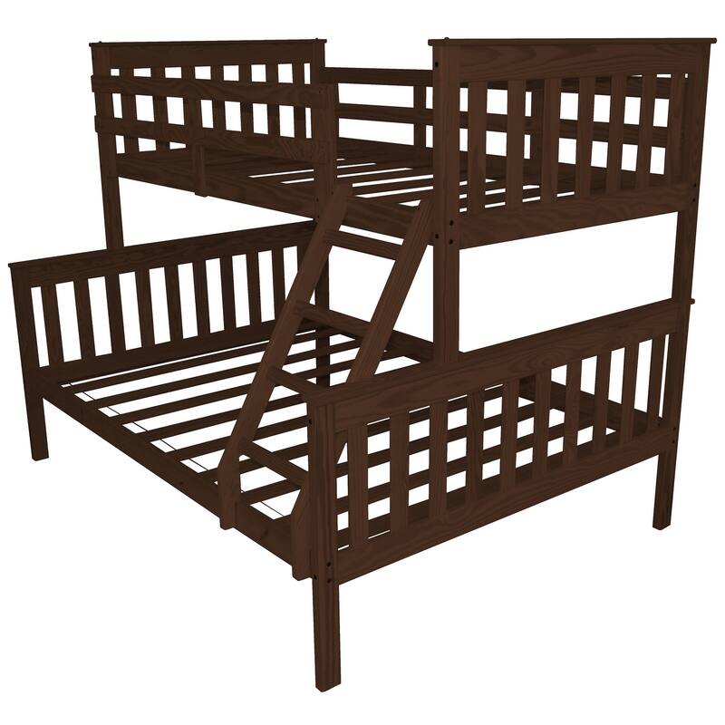 Pine Twin over Full Mission Bunkbed - Rich Tobacco Stain