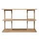 preview thumbnail 4 of 6, SEI Furniture Mabery Transitional Natural Wood Three Tier Console Table