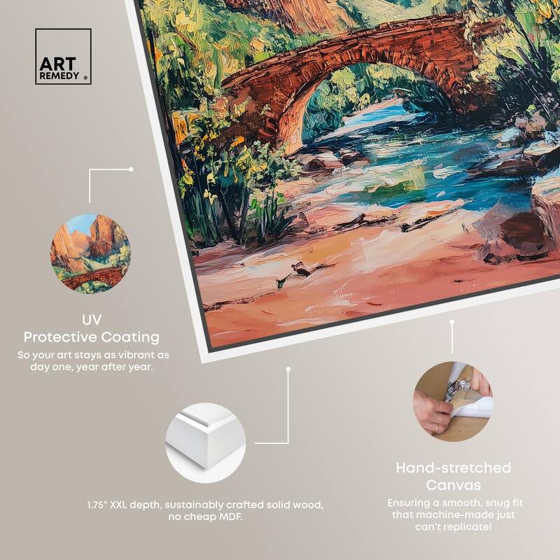 Bridge in Time Canvas by Art Remedy