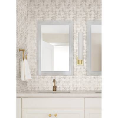 Geometrics Independence Celeste Platinum Circle Grid 33' L X 20.9" W Wallpaper Roll