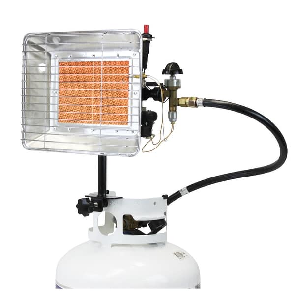 slide 2 of 10, Flame King 13,000 BTU Portable Propane Tank Top Heater for Outdoor Use
