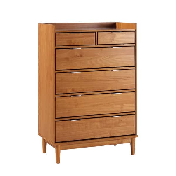 middlebrook modern gallery top solid wood dresser Walker Edison Modern Gallery Top Solid Wood Dresser - Bed Bath & Beyond