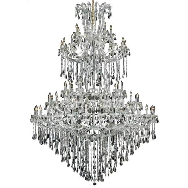 Elegant Lighting 2801G96/RC Maria Theresa 85 Light 72" Wide Crystal
