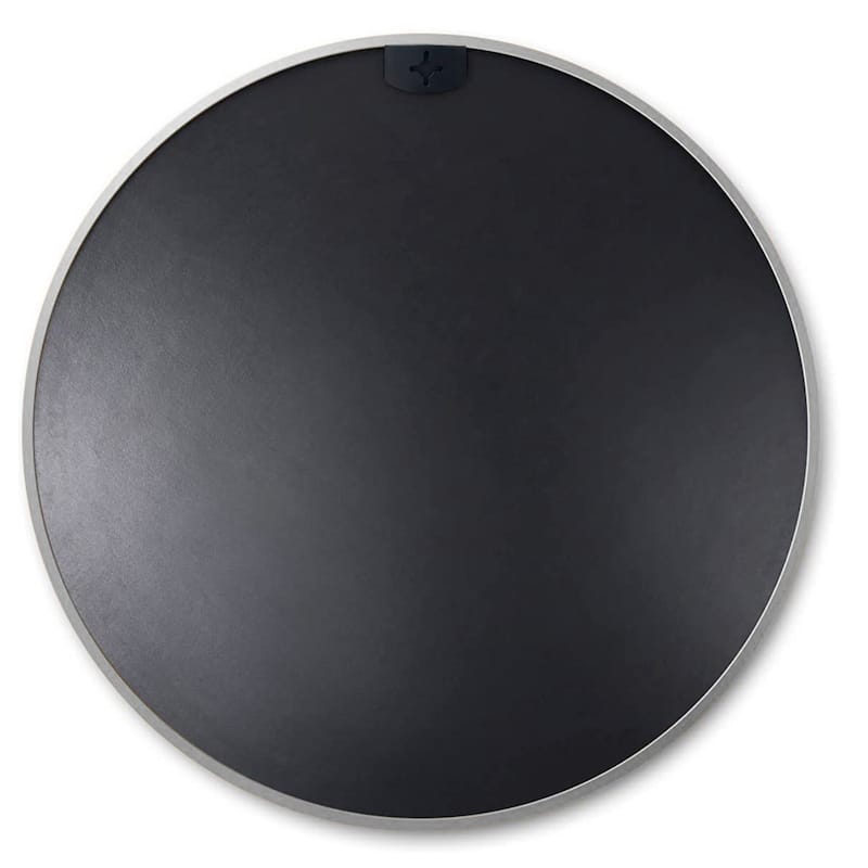 32 Inch Silver Metal Framed Round Bathrrom Mirror for Wall