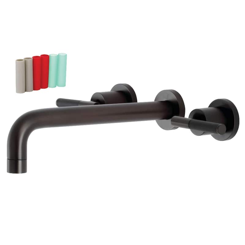 Kaiser Two-Handle Wall Mount Tub Faucet - Oil Rubbed Bronze
