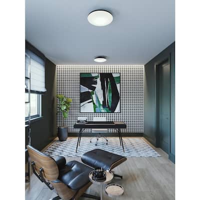 AFX Skye LED Flush Mount with White Acrylic
