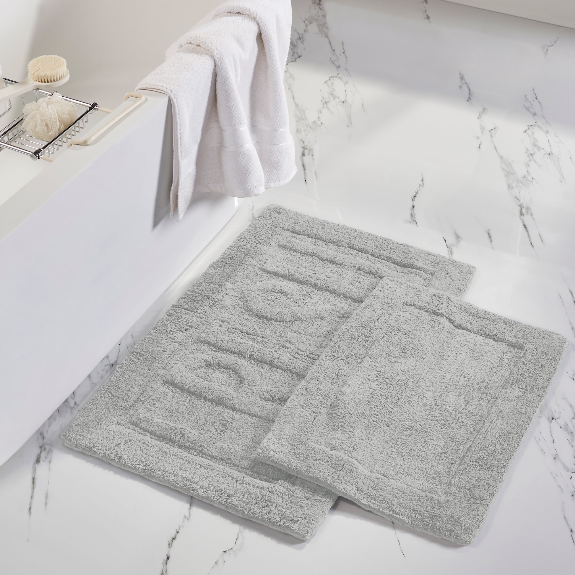 Classic Turkish Towel Hardwick 900 GSM Bath Mat (Set of 2) - Bed