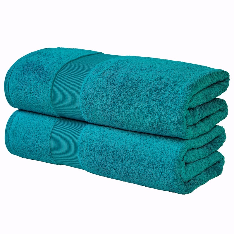 Fabstyles Luxury Large Bath Sheet 35 by 70 Inches Set of 2