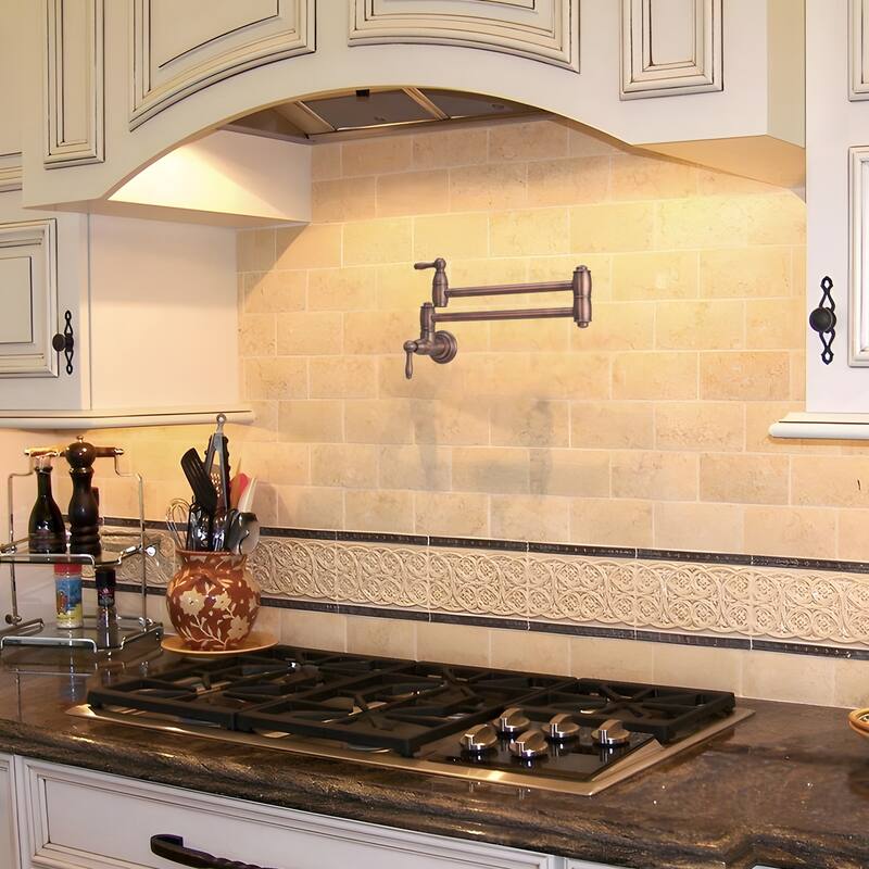Copper Wall-Mounted Pot Filler Faucet