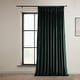 preview thumbnail 8 of 140, Exclusive Fabrics Heritage Plush Velvet Room Darkening Curtain (1 Panel) - Luxurious Single Drapery for Enhanced Room Darkening 100 X 108 - Forestry Green
