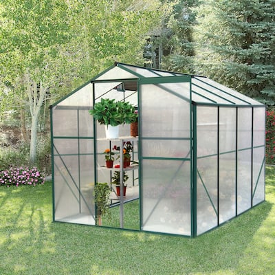 GDFStudio - Maxwell Heavy-Duty Walk-In Polycarbonate Greenhouse - 6'x 8'