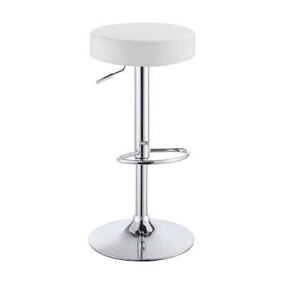 Southwestern Style Adjustable Backless Bar Stool with Footrest, Rustic Counter Height Seating for Kitchen or Bar